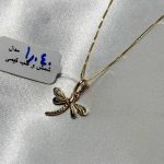 آویز سنجاقک طلا ۱۸ عیار ۱.۰۴۰ گرم – جواهری زمرد