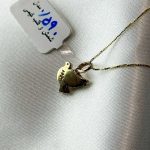 آویز کبوتر طلا ۱۸ عیار ۵۹۰ سوت – جواهری زمرد