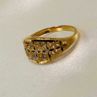 انگشتر طلا آوا مدل ظریف و مینیمال وزن ۱.۹۴۰ گرم سایز ۵۵