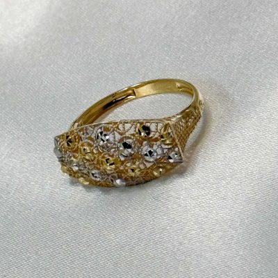 انگشتر طلای ظریف آوا طراحی مینیمال وزن ۱.۶۸۰ گرم سایز ۵۵