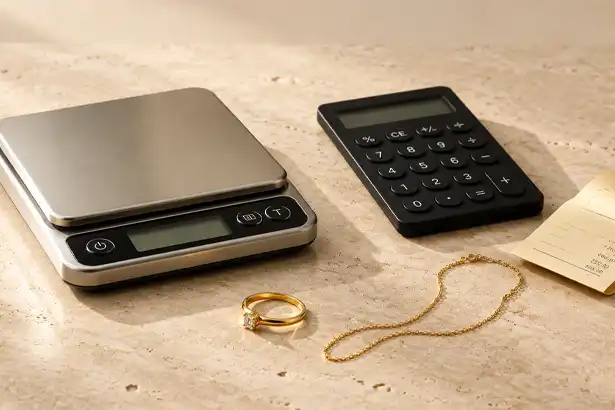فرمول محاسبه قیمت طلا و وزن کردن طلا با ترازو در جواهری زمرد